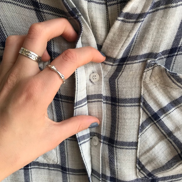 Cloth & Stone plaid buttondown - Picture 5 of 6
